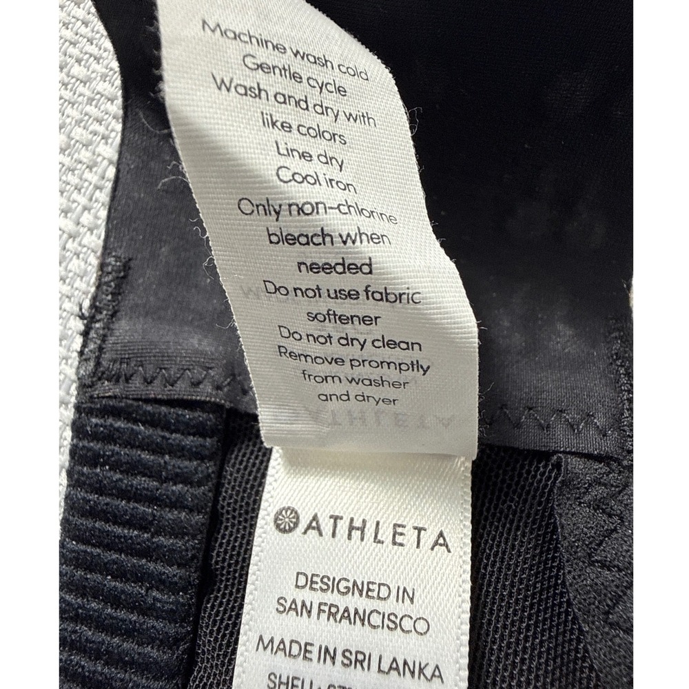 Athleta Black High Impact Molded Cup Convertible Sports Bra 38C - Picture 5 of 6